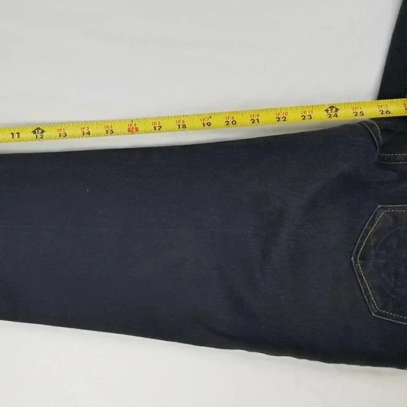 Tory Burch Women's Black Denim Embroidered Jeans M - Picture 8 of 9